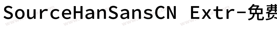 SourceHanSansCN Extr字体转换